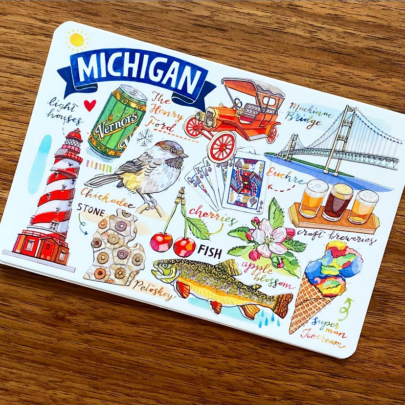 Michigan postcard